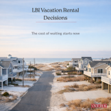 Winter view of a quiet Long Beach Island coastal neighborhood illustrating LBI vacation rental decisions made before the summer season.