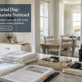LBI vacation rental owner checklist with towels, remotes, Wi-Fi instructions, and repair tools before peak summer season