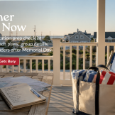 LBI vacation prep checklist on a shore rental deck with beach chairs, towels, and summer planning items after Memorial Day