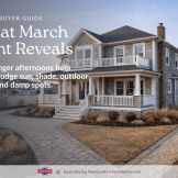 Early-March LBI-region home with late-afternoon light, paver walkway, gravel accents, and coastal-style landscaping illustrating how spring showings reveal sun, shade, and outdoor-living conditions.