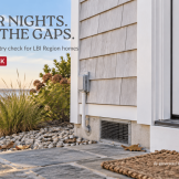 Elevated coastal home with outdoor shower, vent and exterior entry points for a September pest check