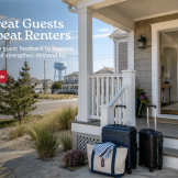 LBI vacation rental home with luggage ready for returning summer guests